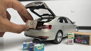 Unboxing 118 Scale Skoda Superb Sedan Scale Model Car [upl. by Learsi749]