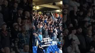 Walsall supporters enjoying their big day at St Andrews Knighthead Park Birmingham [upl. by Aligna]