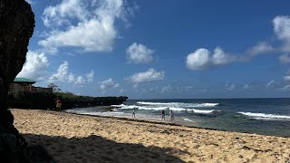 BOLINAO White sand Beach Pangasinan in 4k video [upl. by Ahsitel44]