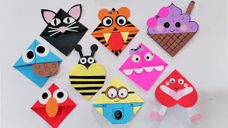 Easy DIY Bookmarks  Cute Bookmarks For Kids  Paper Craft [upl. by Thursby153]