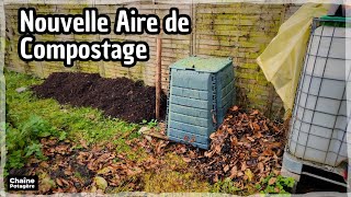 Ma nouvelle aire de COMPOSTAGE au POTAGER Réflexions autour du compost [upl. by Jodie]