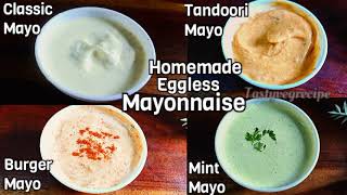 Homemade eggless Mayonnaise recipe in 2 minutes using mixie [upl. by Graaf703]