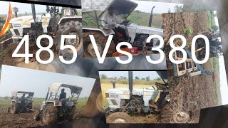 Eicher 😎 485💪 Vs Eicher 😂380 😡uk485😡 855 automobile arjunnovo655 farmer farmer farming [upl. by Aylatan27]