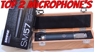 Best Two Microphones For Any Recording Studio Level Telefunken AK47 MKII SHURE SM57 2019 [upl. by Audie]