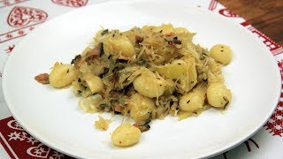 Gnocchi počesku se zelím a slaninou [upl. by Vivie]