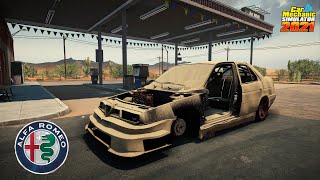 Rebuilding 1992 Alfa Romeo 155  Car Mechanic Simulator 2021 [upl. by Shara]