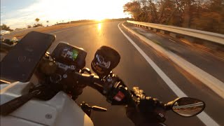 A mushroom cloud and a car with no blinkers apparently🤣🤣 Yamaha XSR900 [upl. by Laram707]