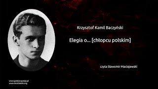 Krzysztof Kamil Baczyński  Elegia o chłopcu polskim [upl. by Mailiw]