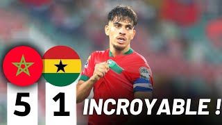 🇲🇦Le MAROC HUMILIE LE GHANA 51 ET FILE EN DEMI FINALE DE LA CAN U23 [upl. by Niwroc]