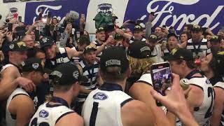 Geelong sing song after 2022 grand final [upl. by Suivatnad]