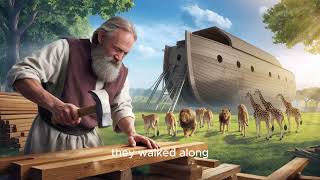 Noah and the Ark  Kids Worship Song with lyrics [upl. by Heloise716]