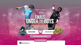 Boland T20 U19 Boys DRAGONS vs WILDCATS FINAL [upl. by Barcot]