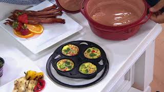 Copper Chef Microwave Grill with Grill Press Lid and Accessories on QVC [upl. by Yentrac220]