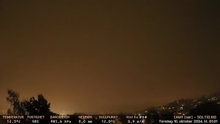 Timelapse Cam 1  Natt til 10 oktober 2024 [upl. by Isolda]