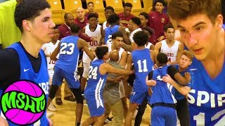 LaMelo Ball Spire Fight Breaks Out after CRAZY DUNKS in Baltimore [upl. by Dickens108]