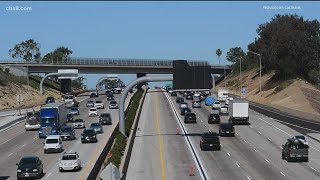 Caltrans SANDAG open 9 new miles of carpool amp HOV lanes on I5 between Solana Beach and Carlsbad [upl. by Elacsap]