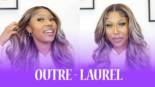 Outre Synthetic Lace Front Wig Perfect Hairline 13x6 FAUX SCALP LAUREL EBONYLINECOM [upl. by Alcina]