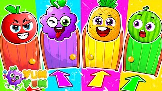 Color Door Song  Challenges With Monsters 🤔😲  Learn Color For Kids  English Kids Songs by YUM YUM [upl. by Yahsel]