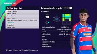 PES 2021 Serie A Fortaleza Kervin Andrade [upl. by Ahso16]