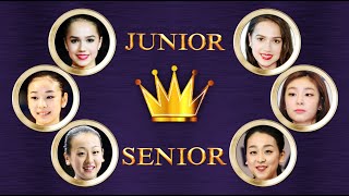 Women Figure Skaters Junior vs Senior Champions Alina Zagitova Yuna Kim Mao Asada [upl. by Aidyn]