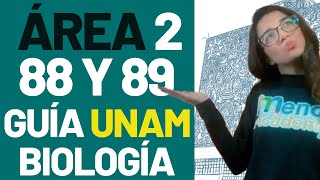 UNAM 2024 BIOLOGÍA ÁREA 2 pregunta 88 y 89 [upl. by Eednac967]