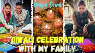 DIWALI Celebration With My Family  Vlog 133  Nishu Achin Nain diwalifestival vlog diwalispecial [upl. by Gere561]