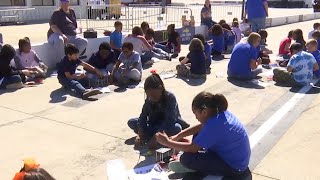 Local students apply STEM at the Martinsville Speedway [upl. by Swisher543]