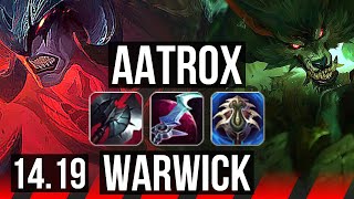 AATROX vs WARWICK TOP  7 solo kills  EUW Master  1419 [upl. by Mcmurry954]