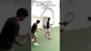 ATP전설코치 훈련법28자돌기  Alberto Castellani글로벌프로테니스코치협회회장GPTCA atp tennis 테니스 협회 테니스코치 shorts [upl. by Imarej709]