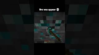 Bro was appear 💀 minecraft shorts memes [upl. by Seraphim307]