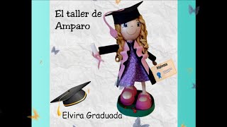 Cómo hacer Fofucha Graduada Vestido y Toga👩👠🎓👩‍🎓 moldesgratis fofuchas diy [upl. by Einiar]