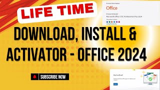 Get Install and activate Microsoft Office 2024 Legally for Free  Life Time [upl. by Yoong490]