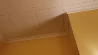 Plafond chambre fait avec du contreplaqué [upl. by Ahsinuq]