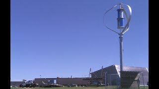 3 kW Wind Turbine at New LondonSpicer High School on Green Energy Adventures with the Turbine Guy [upl. by Gloriane110]