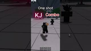 KJ combo one shot roblox thestongestbattlegrounds robloxthestrongestbattlegrounds robloxedit [upl. by Trinee]