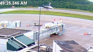 Air Cargo Carriers Crash at Yeager Airport West Virginia [upl. by Kinsman]