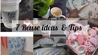 7 Reuse ideas Malayalam  Easy Homemaking Tips  Brighten Up by Nadi [upl. by Jorin945]