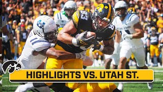 Utah St at Iowa  Highlights  Big Ten Football  Sep 2 2023 [upl. by Refennej]