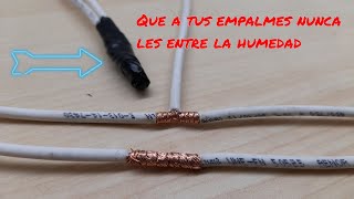 COMO hacer empalmes de CABLES eléctricos UNIR cables de electricidad [upl. by Suiramad]