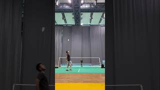 Last moment Judgement shot Shorts badminton 🏸 india sports [upl. by Ahtennek]