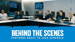 Behind The Scenes Panthers React to 2024 Schedule [upl. by Osric144]