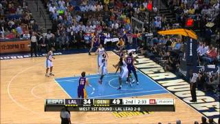 HD Kobe Bryant 22 Points vs Denver Nuggets R1G3  Highlights 04052012 [upl. by Flavio]