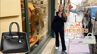 PARIS HERMÈS LUXURY SHOPPING VLOG Faubourg Saint Honoré →FSH FULL STORE TOUR→BIRKINS amp MINI KELLYS [upl. by Gomer]