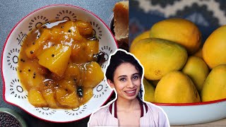 How To Make South Indian Style Mango Chutney  Sweet and Spicy Mango Chutney Recipe [upl. by Mycah]