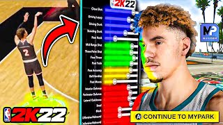 NBA 2K22 LAMELO BALL BUILD  55 BADGE UPGRADE 66 MIDRANGE PLAYMAKER BIG GUARD  CURRENT GEN [upl. by Acassej]