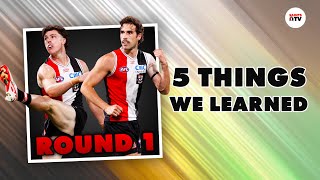 5 Things We LEARNED from Round 1 Geelong v St Kilda  AFL 2024 [upl. by Ffoeg565]