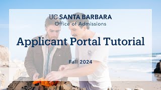 Applicant Portal Tutorial Fall 2024 [upl. by Margalo]