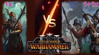 How Grave Guards Halberds Fare Vs Empires Infantry with XBow Support in Total War Warhammer 3 [upl. by Hester760]