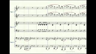 THE ADDAMS FAMILY THEME arrangement for piano with six hands [upl. by Bertilla]