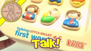 VTech Talking Little Smart First Words ABC Vintage Electronic Toy [upl. by Rebel]